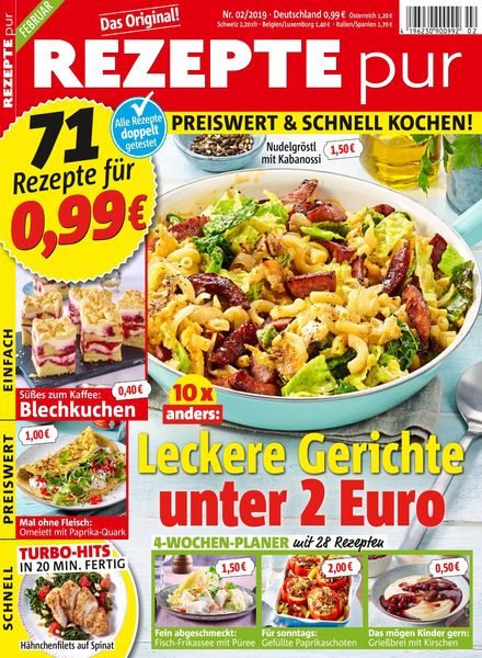 Rezepte pur – Februar 2019
