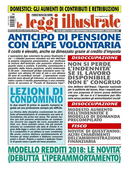 Leggi Illustrate – Marzo 2018