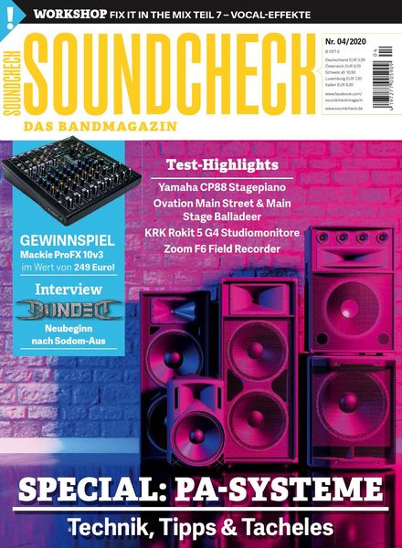 Soundcheck – April 2020
