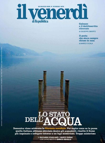 Il Venerdi di Repubblica – 20 Marzo 2020
