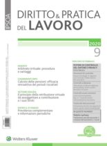 Diritto e Pratica del Lavoro – 29 Febbraio 2020