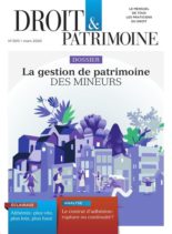 Droit & Patrimoine – 16 mars 2020