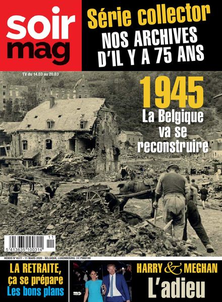 Le Soir Magazine – 14 mars 2020