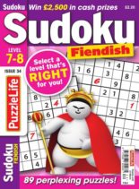 PuzzleLife Sudoku Fiendish – Issue 34 – February 2019