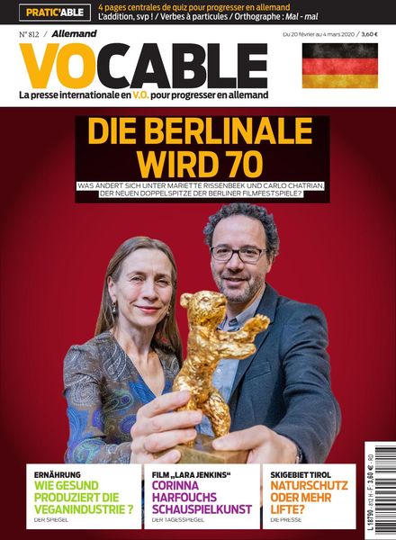 Vocable Allemand – 20 fevrier 2020