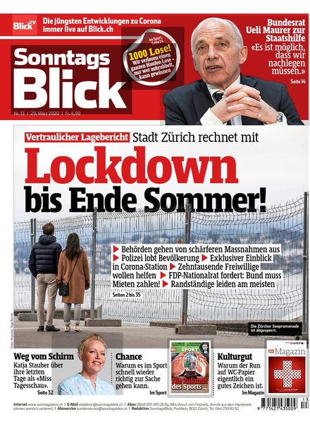 SonntagsBlick – 29 Marz 2020