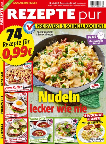 Rezepte pur – Juni 2018