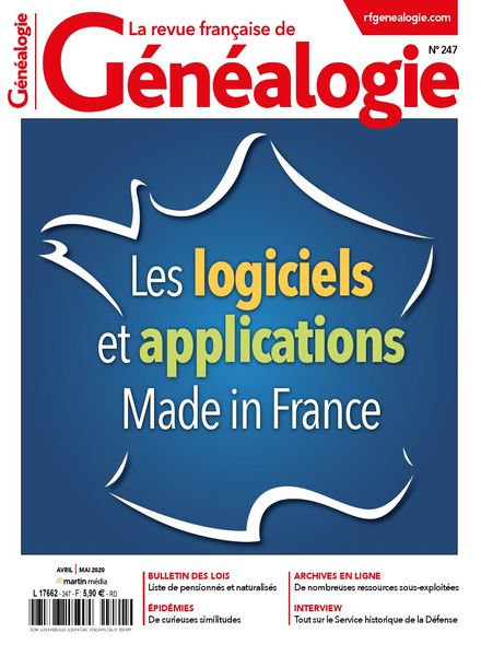 La Revue Francaise de Genealogie – Avril-Mai 2020