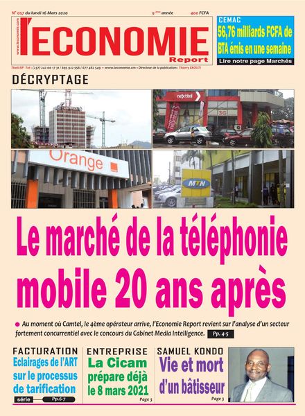 L’Economie International – 16 mars 2020