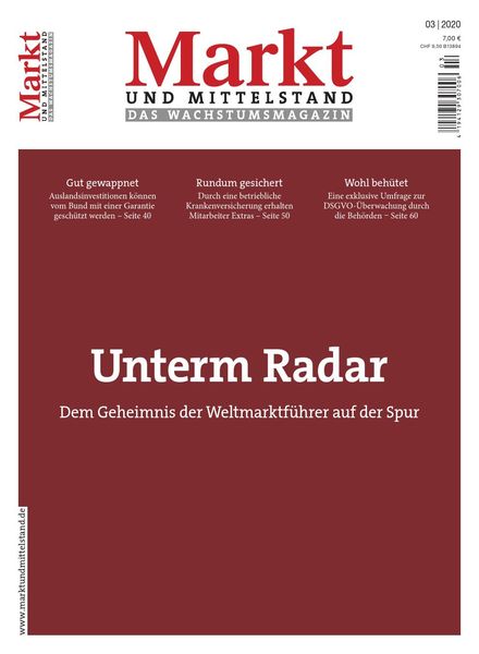 Markt und Mittelstand – Marz 2020