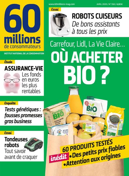 60 Millions de Consommateurs – Avril 2020
