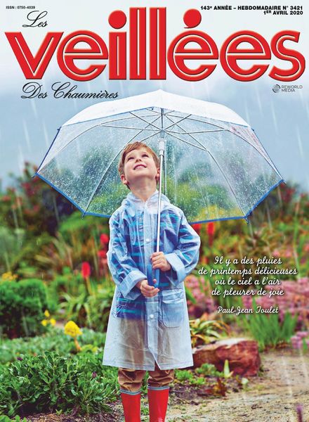 Les Veillees des chaumieres – 01 avril 2020