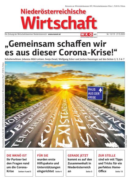 NiederOsterreichische Wirtschaft – 27 Marz 2020
