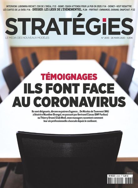 Strategies – 26 mars 2020