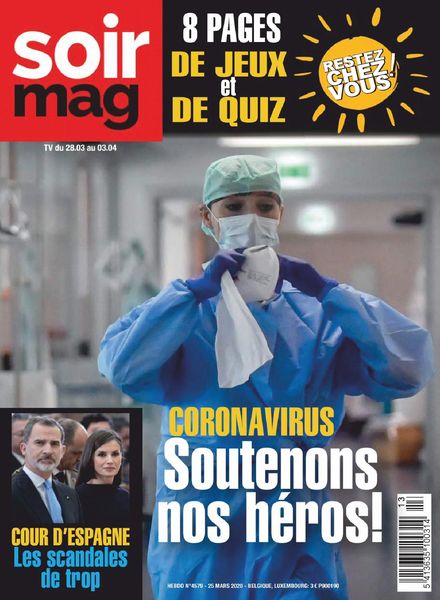 Le Soir Magazine – 26 mars 2020