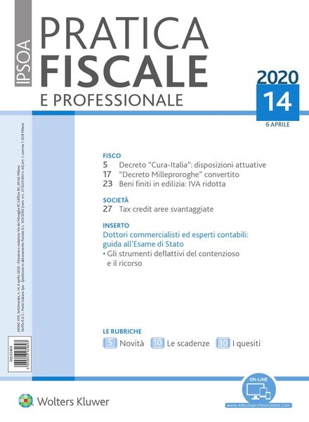 Pratica Fiscale e Professionale – 6 Aprile 2020