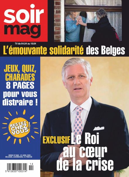 Le Soir Magazine – 06 avril 2020