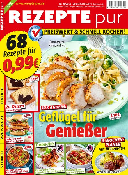 Rezepte pur – April 2018