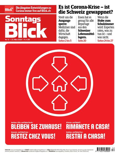 SonntagsBlick – 22. Marz 2020