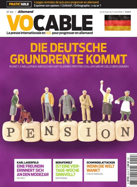 Vocable Allemand – 19 mars 2020