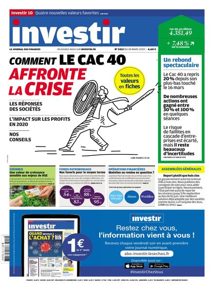 Investir – 28 Mars 2020