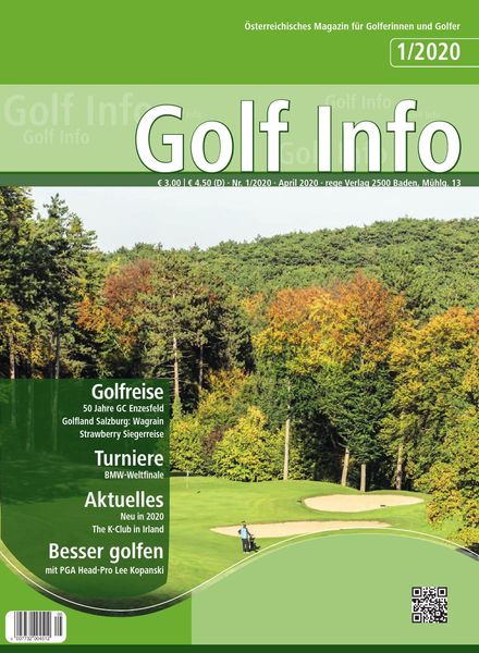 Golf Info – April 2020