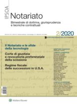 Notariato – Febbraio 2020