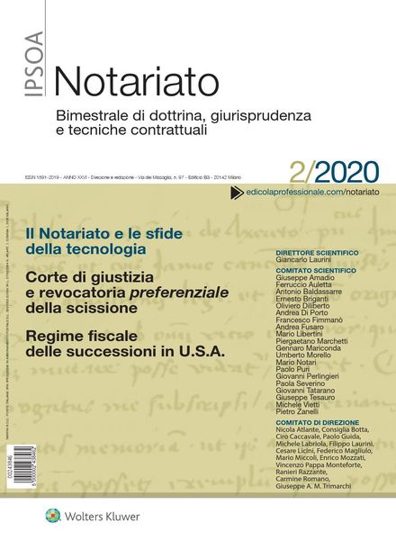 Notariato – Febbraio 2020