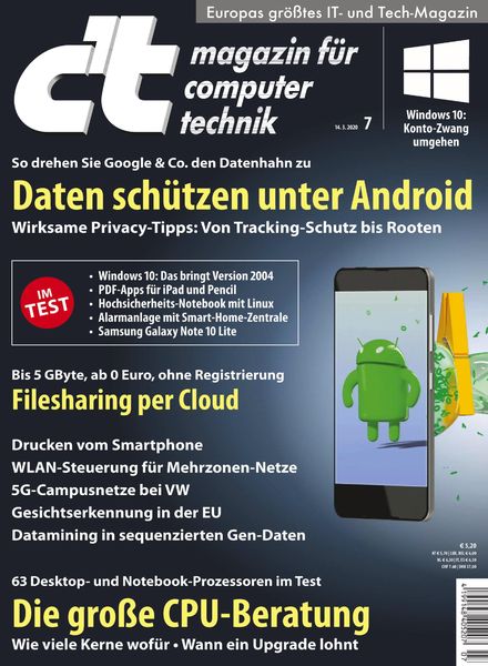 c’t Magazin – 14 Marz 2020