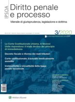 Diritto Penale e Processo – Marzo 2020