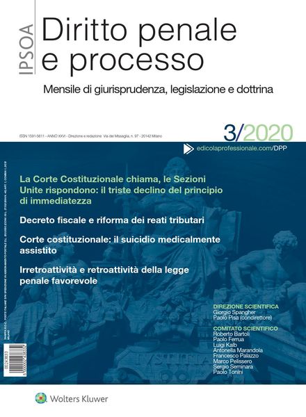 Diritto Penale e Processo – Marzo 2020