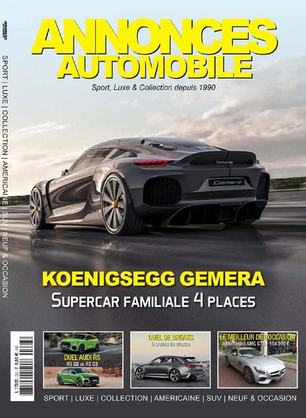 Annonces Automobile – avril 2020