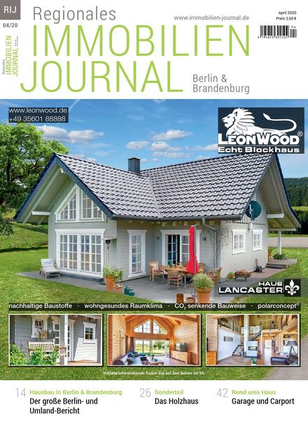 Regionales Immobilien Journal Berlin & Brandenburg – April 2020