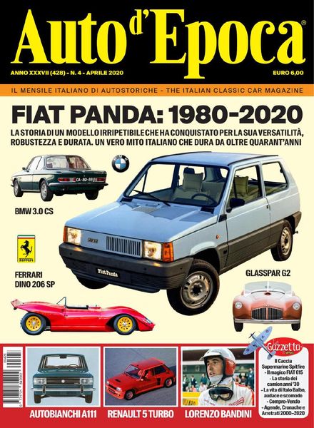 Auto d’Epoca – Aprile 2020