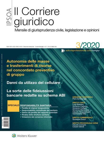 Il Corriere Giuridico – Marzo 2020