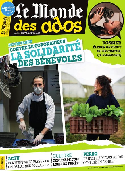 Le Monde des Ados – 15 avril 2020