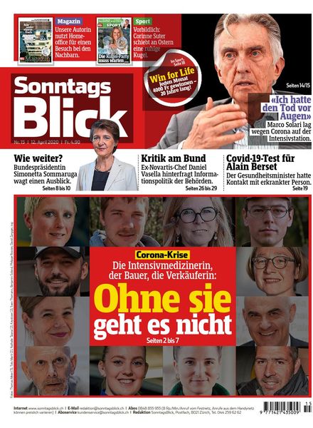 SonntagsBlick – 12 April 2020
