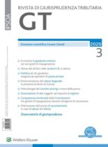 GT Rivista di Giurisprudenza Tributaria – Marzo 2020