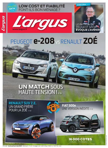L’Argus – 16 avril 2020