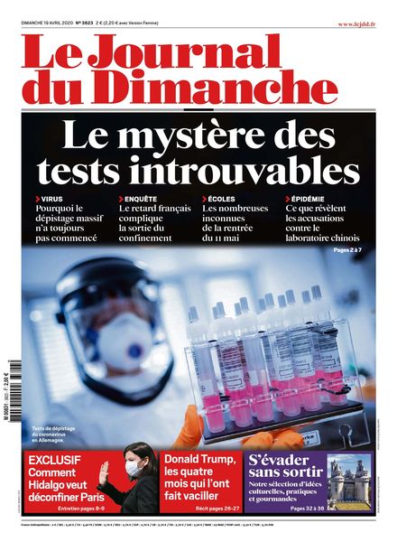 Le Journal du Dimanche – 19 avril 2020