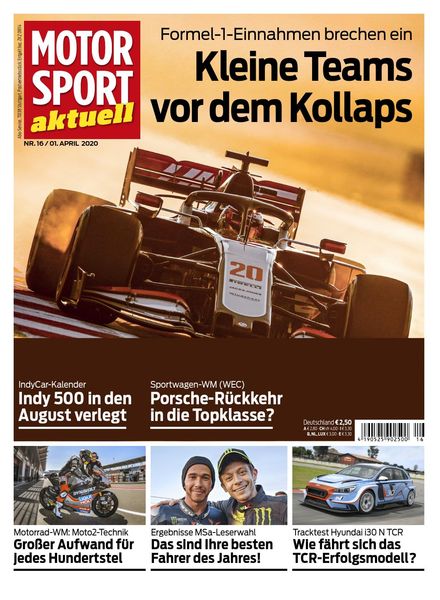 Motorsport Aktuell – 31 Marz 2020
