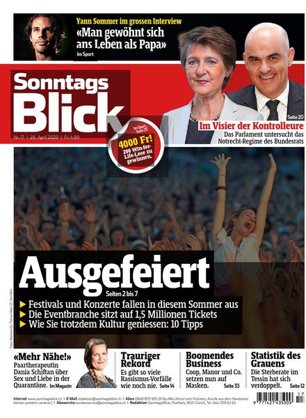 SonntagsBlick – 26 April 2020