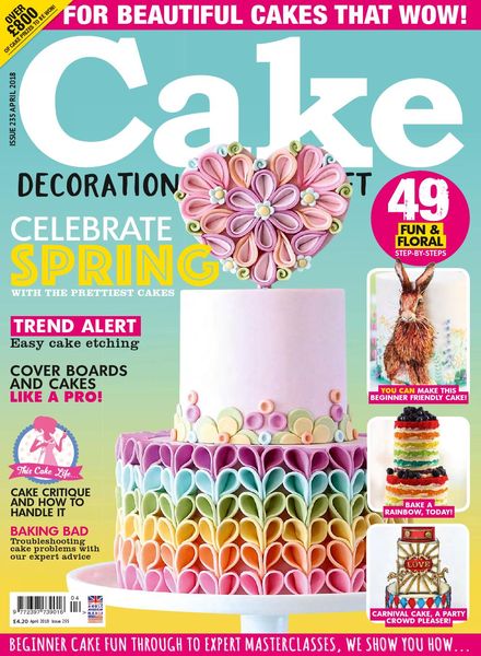 Cake Decoration & Sugarcraft – Issue 235 – April 2018