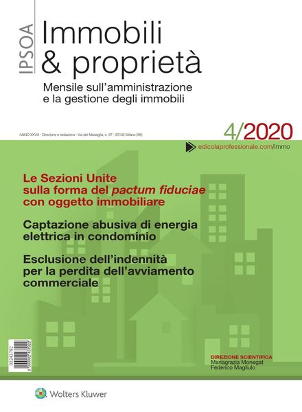 Immobili & proprieta – Aprile 2020