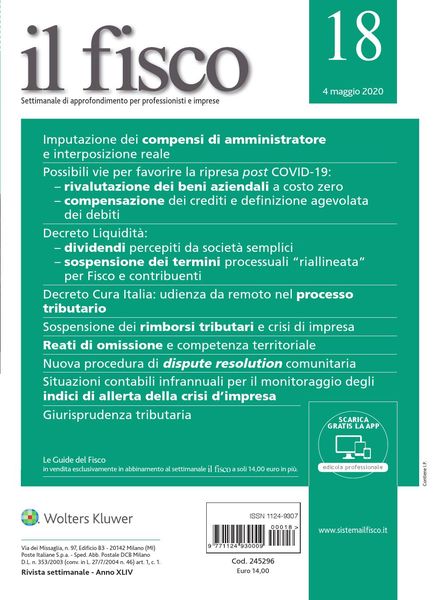 il fisco – 4 Maggio 2020