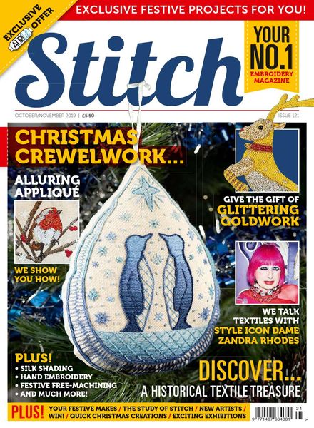 Stitch Magazine – Issue 121 – October-November 2019