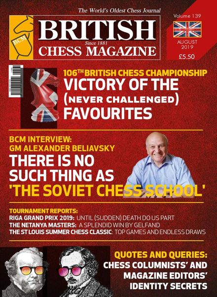 British Chess Magazine – August 2019
