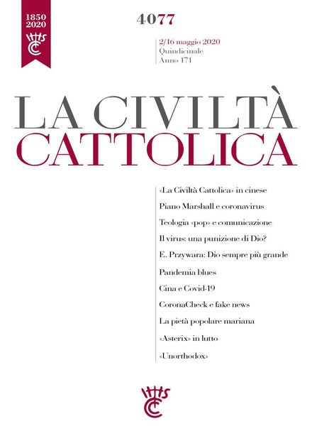 La Civilta Cattolica – 2 Maggio 2020