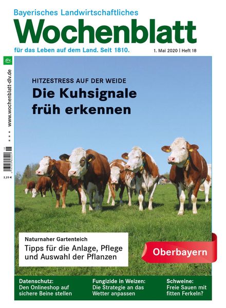 Bayerisches Landwirtschaftliches Wochenblatt Oberbayern – 29 April 2020