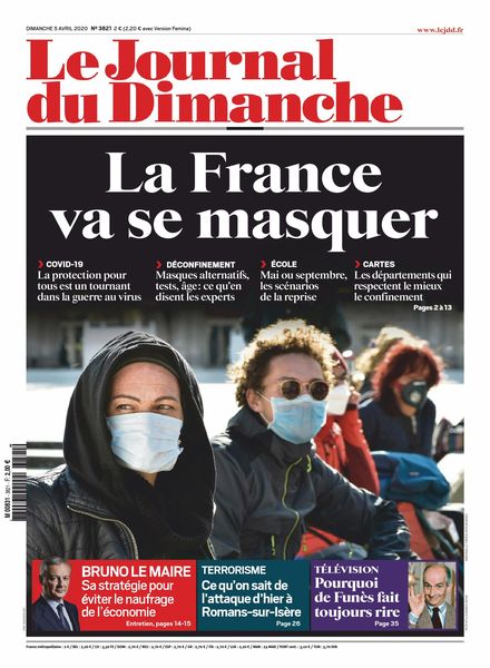 Le Journal du Dimanche – 05 avril 2020